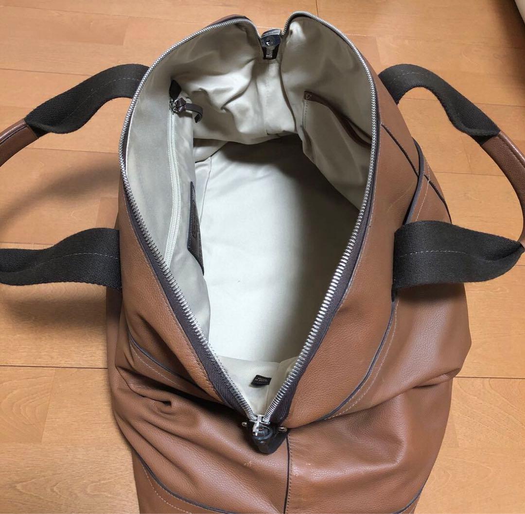 使用回数1回きり オールドコーチ 2wayメンズレザーボストンバッグ ブラウン