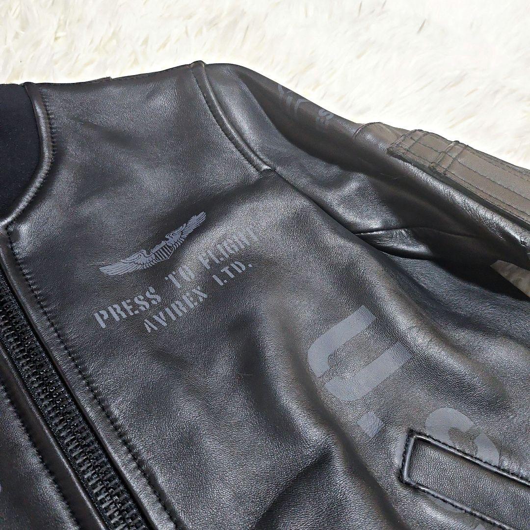 専用 新品タグ付き AVIREX レザージャケット フリーサイズ ライダース