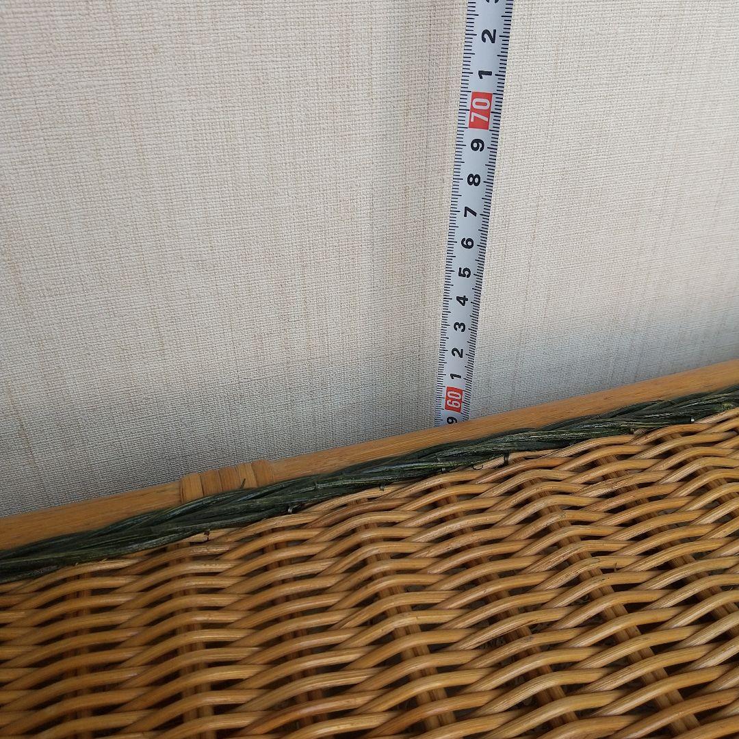 ラタン収納ボックス付きチェスト 引き出し 内張り 布付き