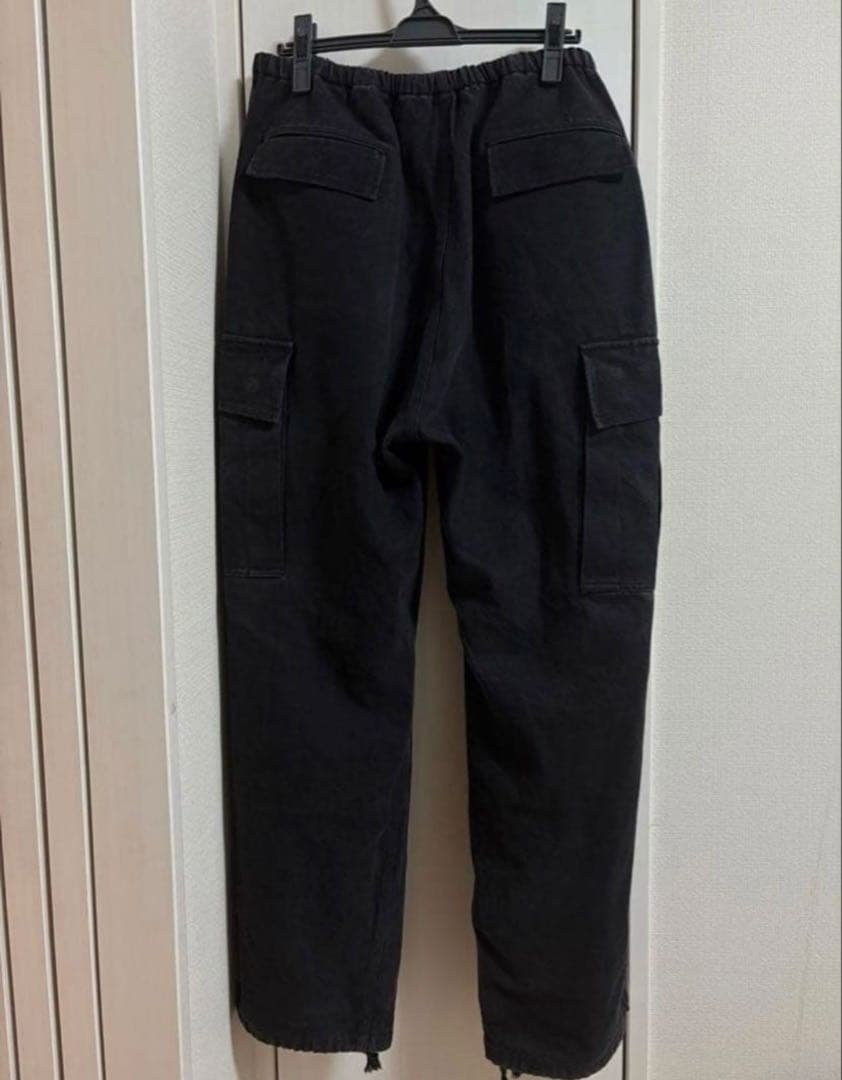 25ss comoli ブラックドリル 6Pパンツ サイズ3