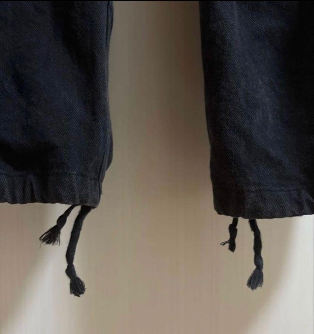 25ss comoli ブラックドリル 6Pパンツ サイズ3