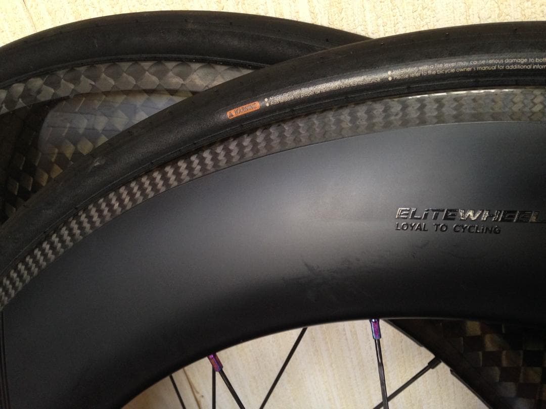 ELITE / T-Formula カーボンホイール　ディープリム　 前後セット