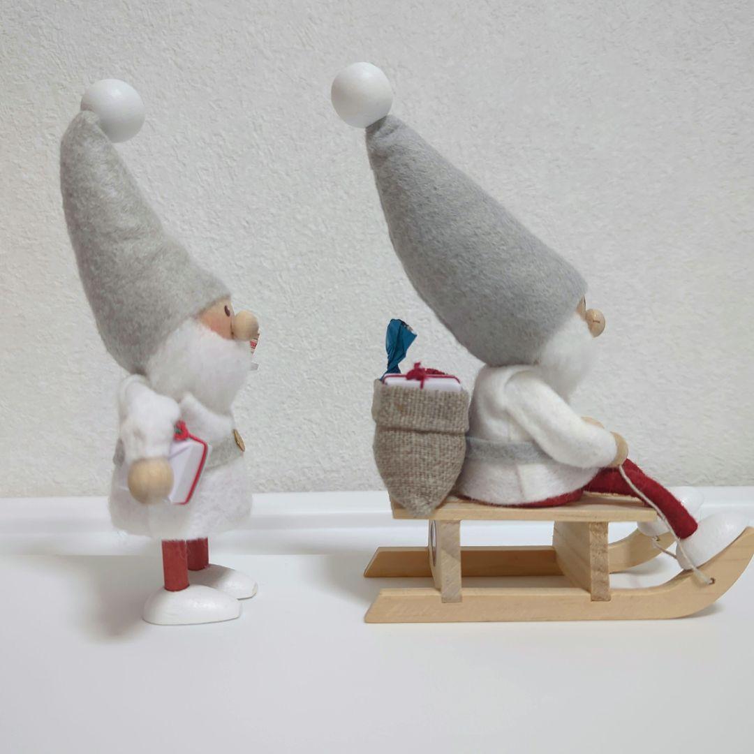 【ノルディカニッセ】そりに乗るサンタ＆てのりサンタ（ケーキ）