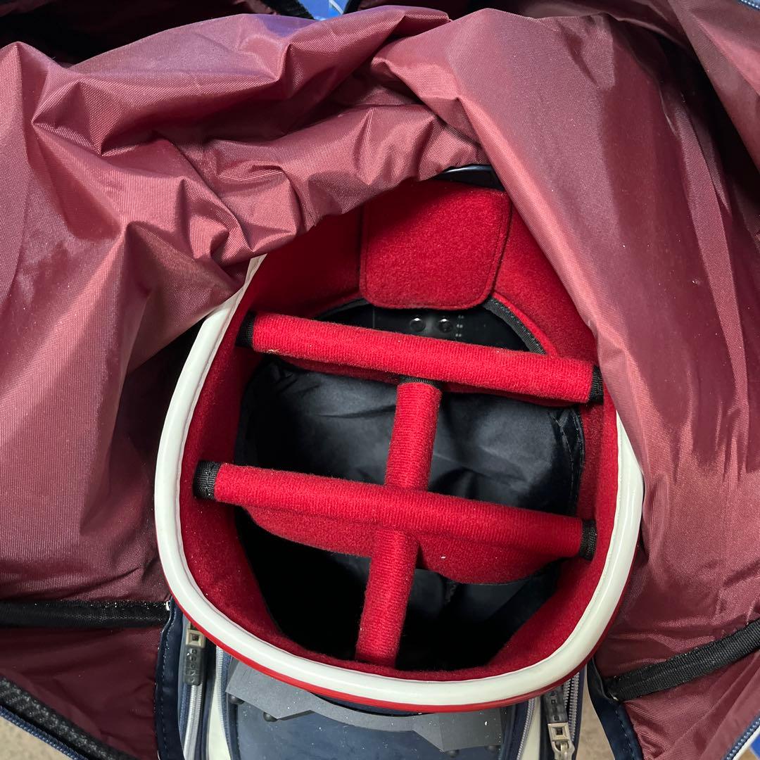 寶BT-1060 onoff ナイロン ネイビーホワイト キャディバッグ