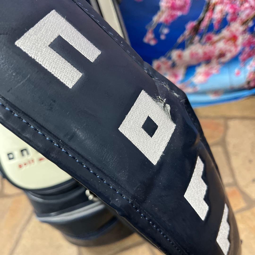 寶BT-1060 onoff ナイロン ネイビーホワイト キャディバッグ