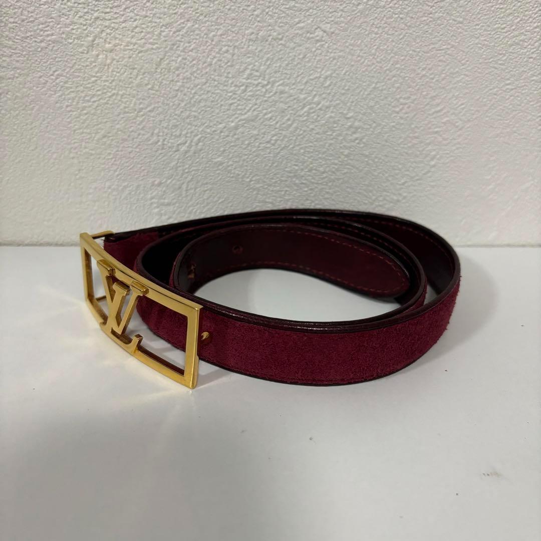 LOUIS VUITTON ルイヴィトン サンチュール ベルト ボルドー 小物