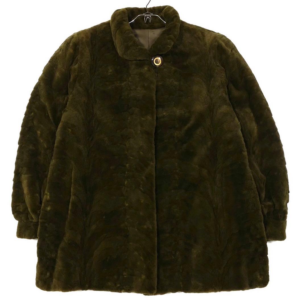 美品 SAGA MINK シェアードミンクミンクファーコート サイズ13号