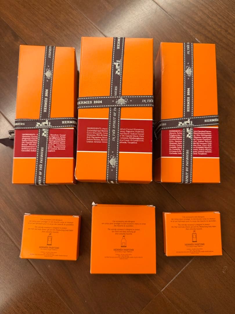 最終値下 新品★HERMES オードゥ ルバーブ エカルラット バスアメティ6点