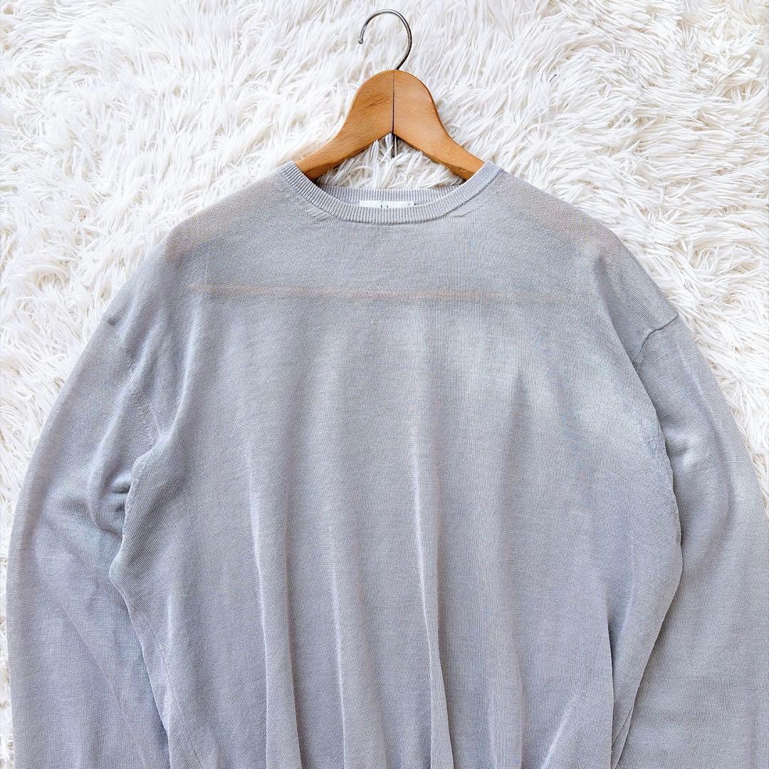 【美品】ヘリル　HERILL ラミーハイゲージニット　サイズ2 グレー