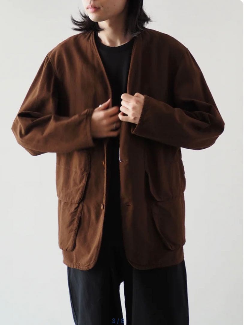 数回のみ着用COMOLI 24SS コットンダックス ハンティングジャケット3番