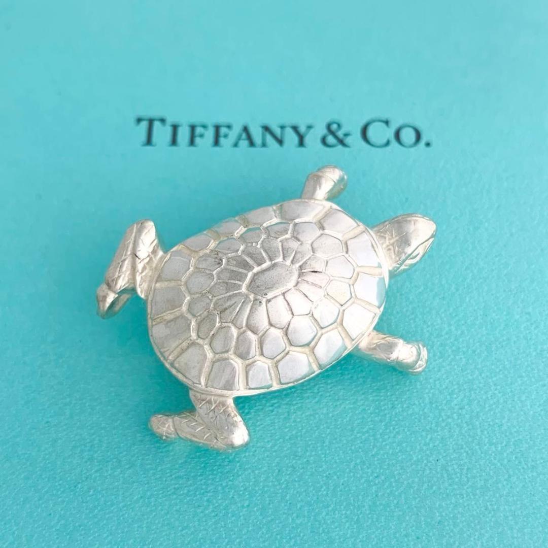 ティファニー 美品 タートル ブローチ カメ 亀 ヴィンテージ　希少 v18e