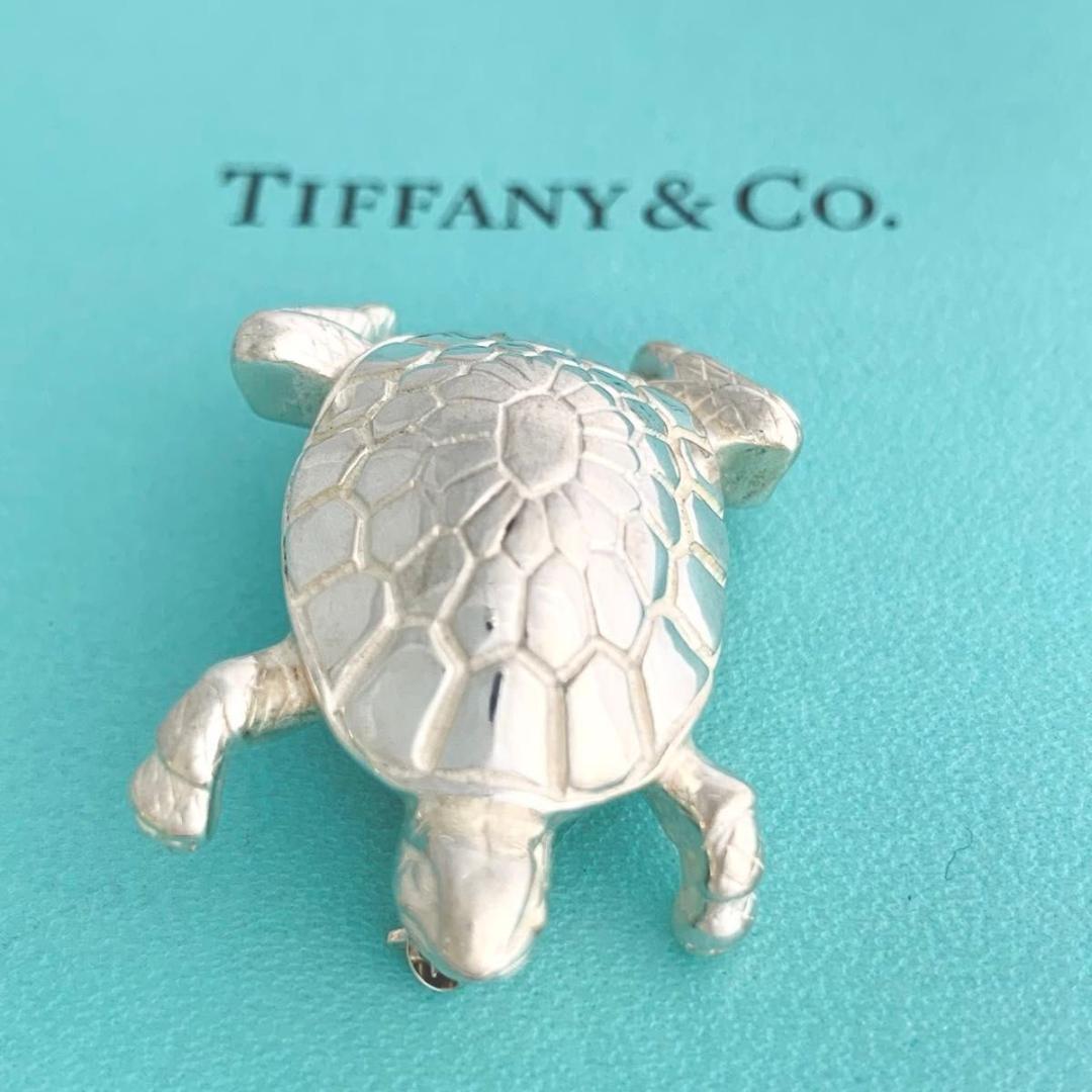 ティファニー 美品 タートル ブローチ カメ 亀 ヴィンテージ　希少 v18e