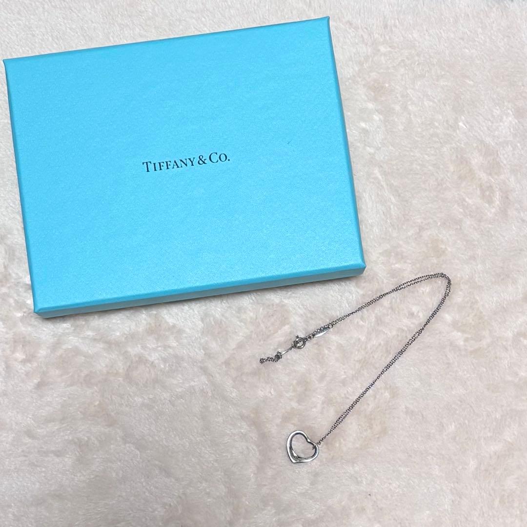 ティファニー オープンハートネックレス シルバー925 Sサイズ 箱付き