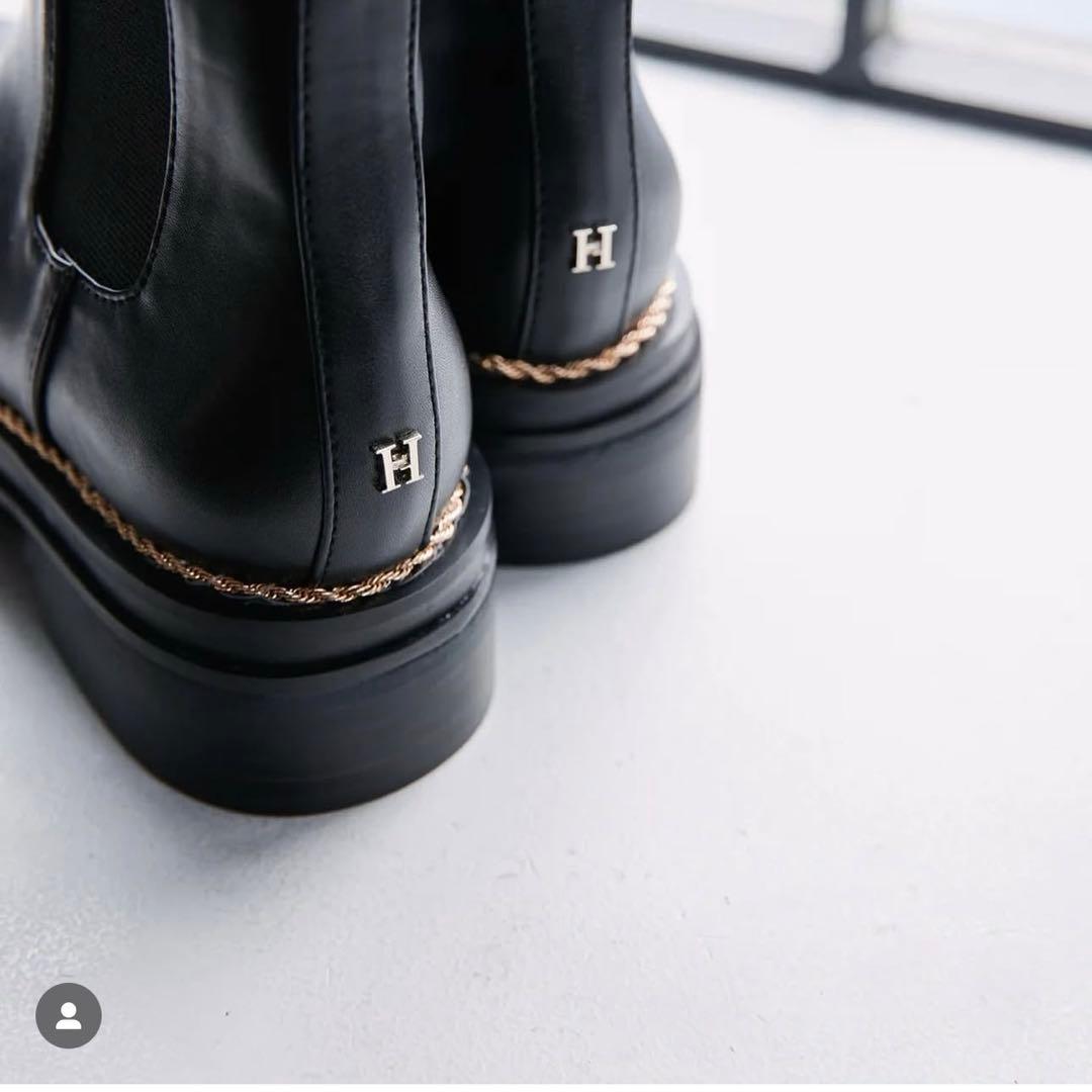 K*o様 herlipto Chelsea Chain Ankle Boots