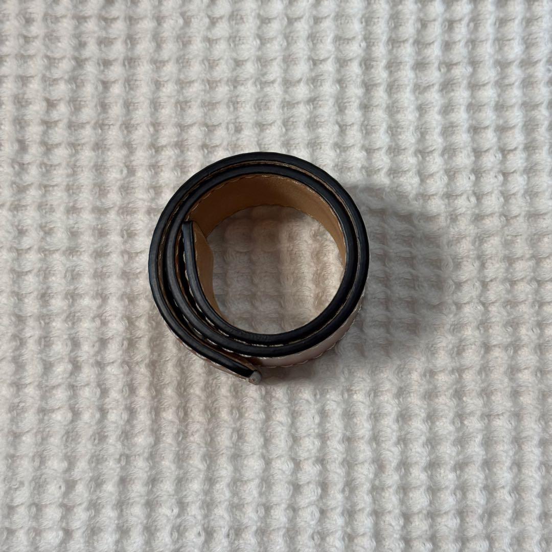 LOEWE ロエベ スクラップブレスレット ブラウンレザーバングル