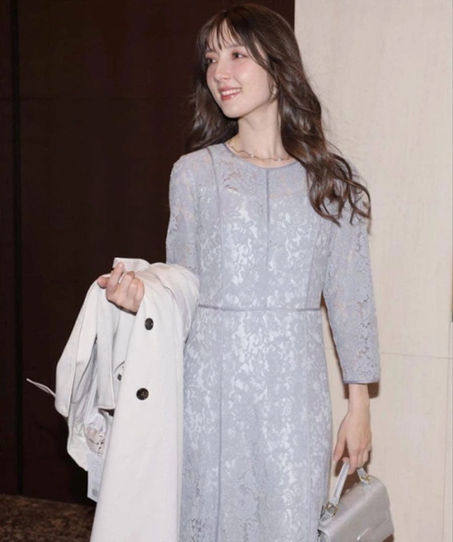 【美品】アプワイザーリッシェ＊パイピングレースワンピース