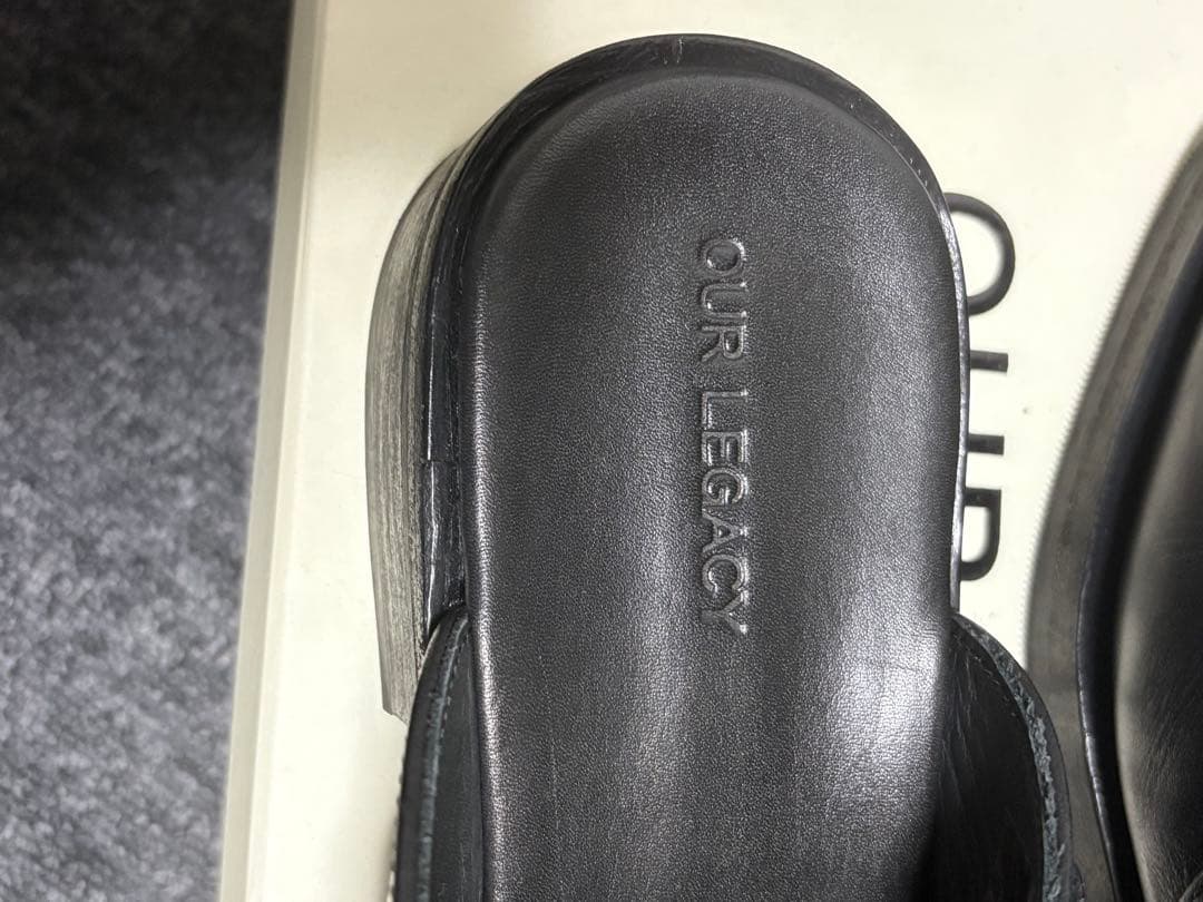 靴 Our Legacy.Camion Mule Leather