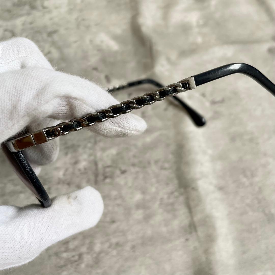 CHANEL ディアドロップ サングラス チェーン ココマーク 4219-Q