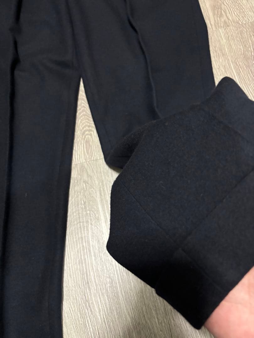 値下げ中！movbモーヴ　ウールジャージー　ネイビーダブル仕上げ