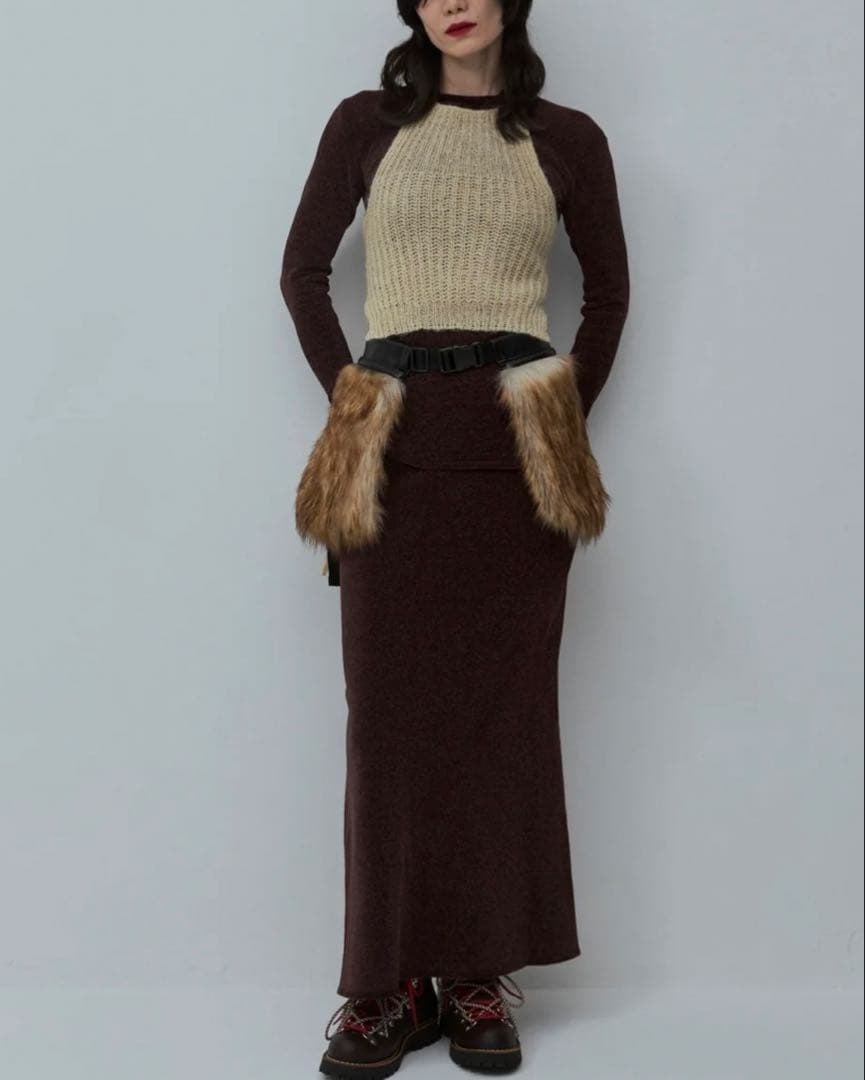 【Mediam】Double Craft Fur Bag