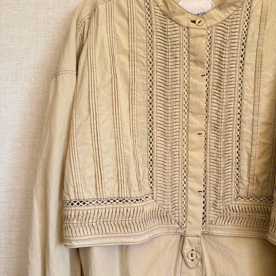 Pheeta Trinity Shirts フィータ 刺繍入りシャツ ブラウス