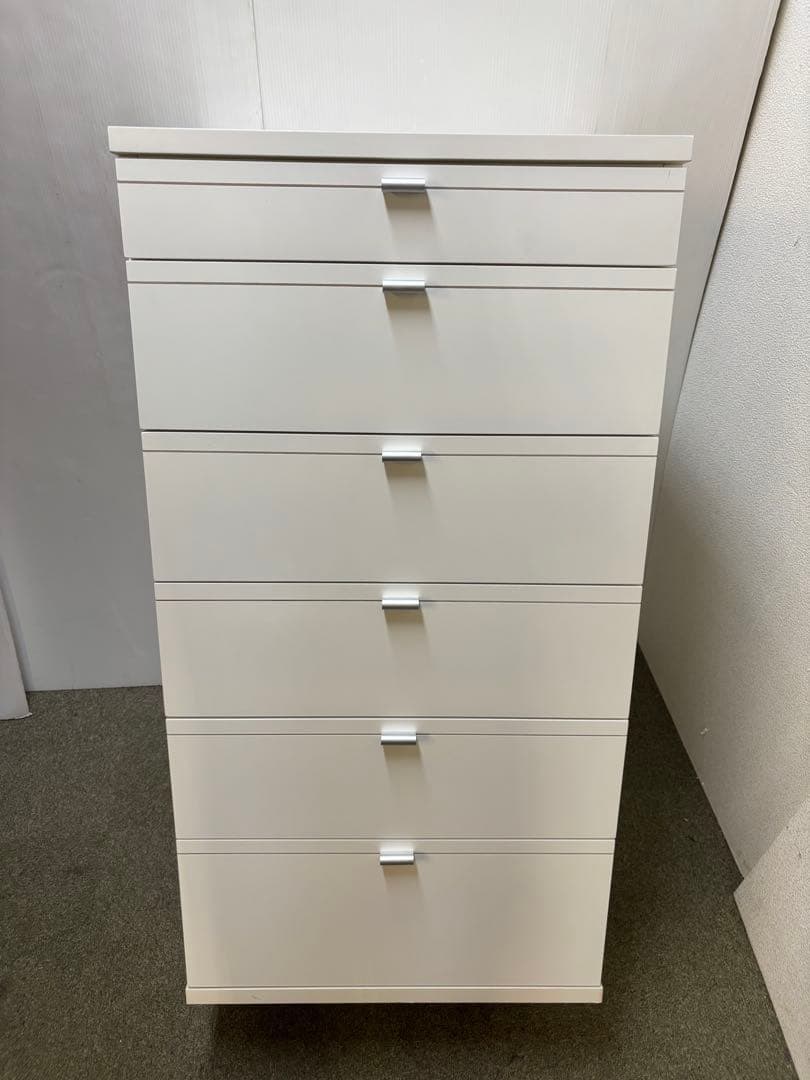 6段チェスト　ホワイト色
