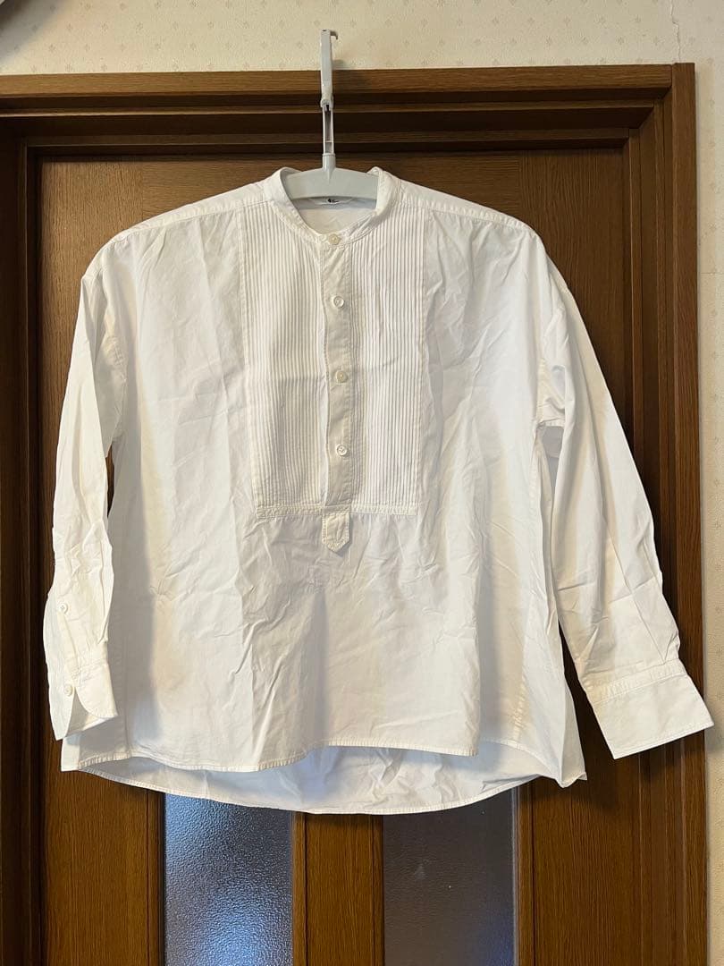 45rpm 美品 白プルオーバーシャツ オールシーズン