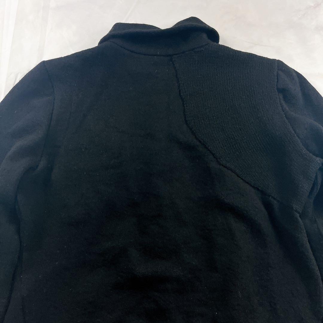 希少✨y's ワイズ ニットジャケット アシンメトリーデザイン ブラック 黒