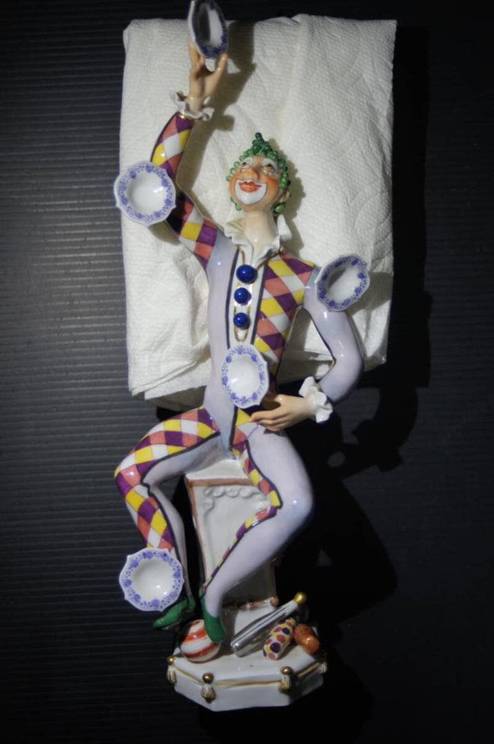 マイセン 道化師ジャグラー Meissen シュトラング＆ブレッチュナイダー作