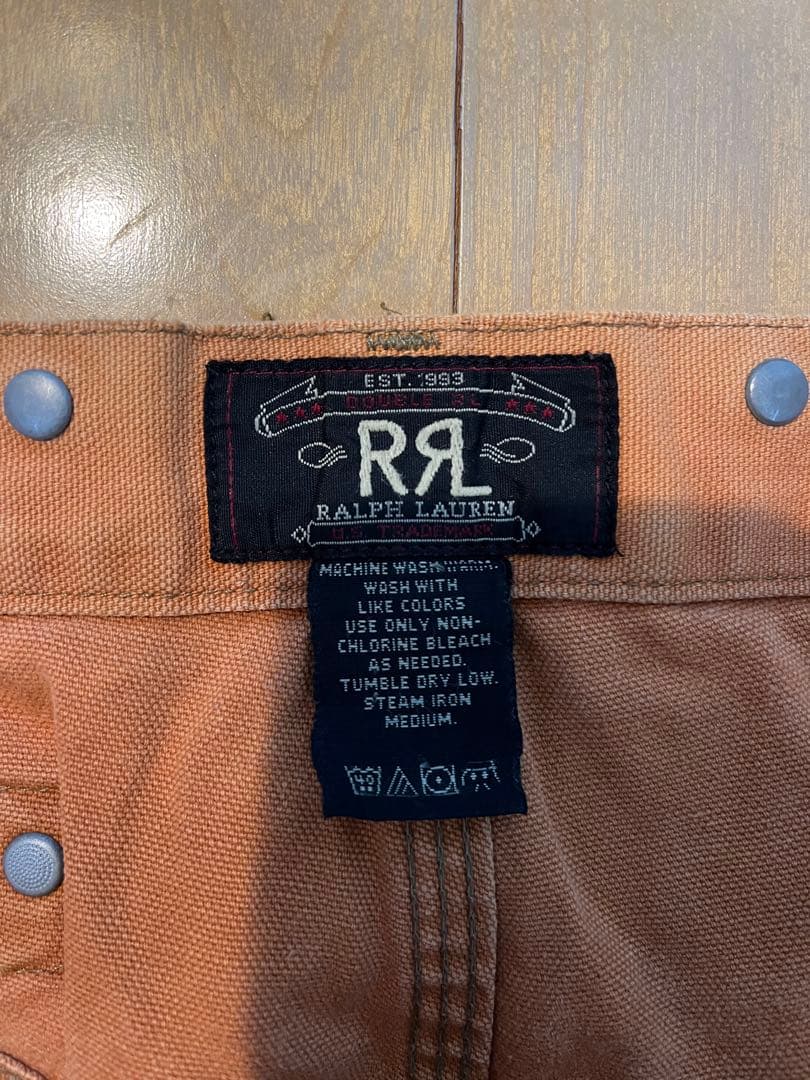 【希少】90s RRL 三つ星 初期タグ ワークペインターパンツ オレンジ