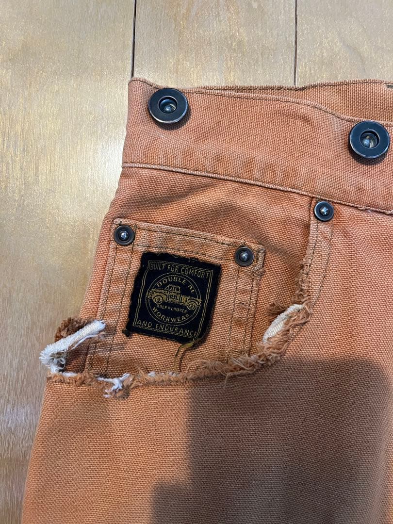 【希少】90s RRL 三つ星 初期タグ ワークペインターパンツ オレンジ