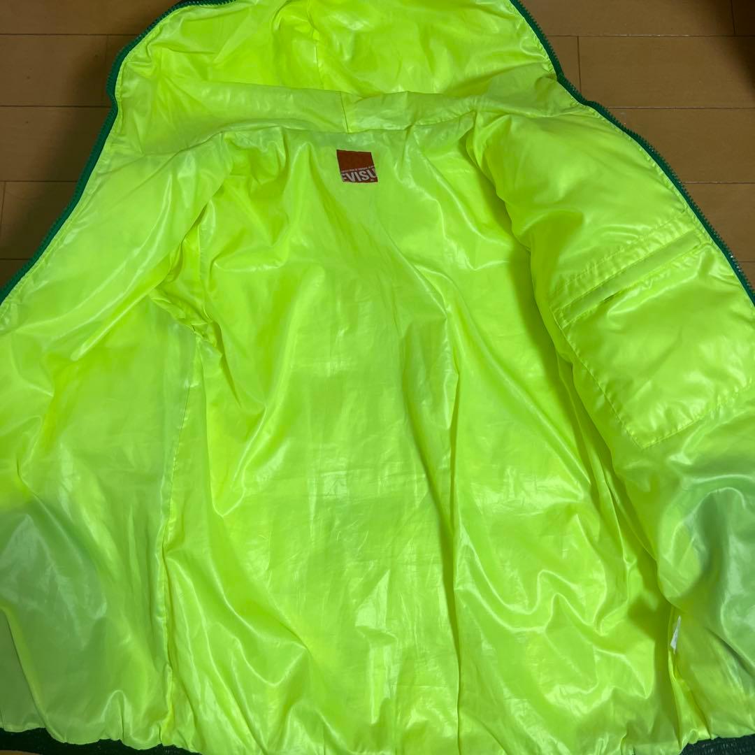 EVISU ダウンジャケット XL ブラック/グリーン