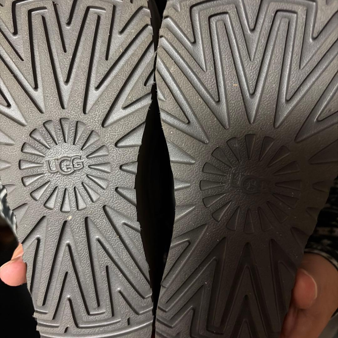 羽*様 UGG グレー 厚底ムートンブーツ