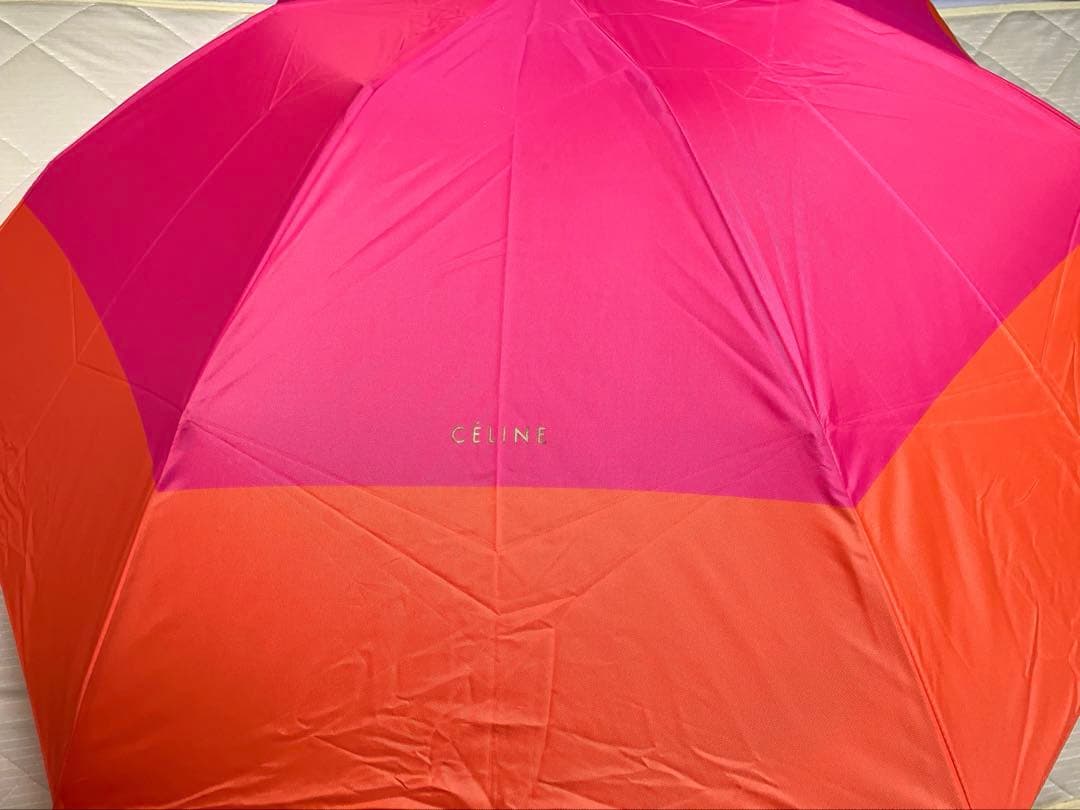 新品☆CELINEセリーヌ傘　折り畳み傘　バイカラー