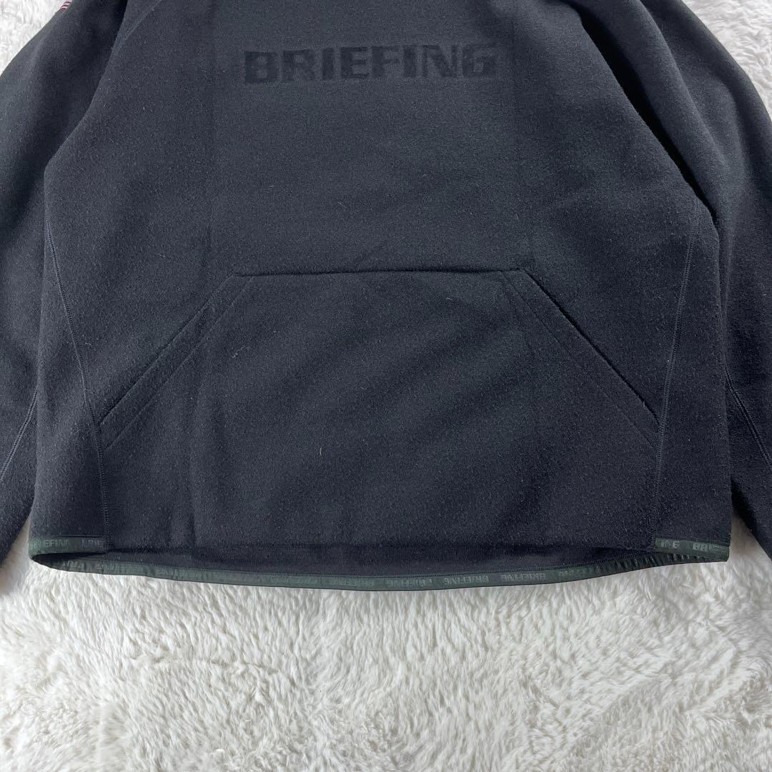 極美品 ブリーフィング ゴルフ ウール調 ロゴパーカー S ブラック ジム 完売