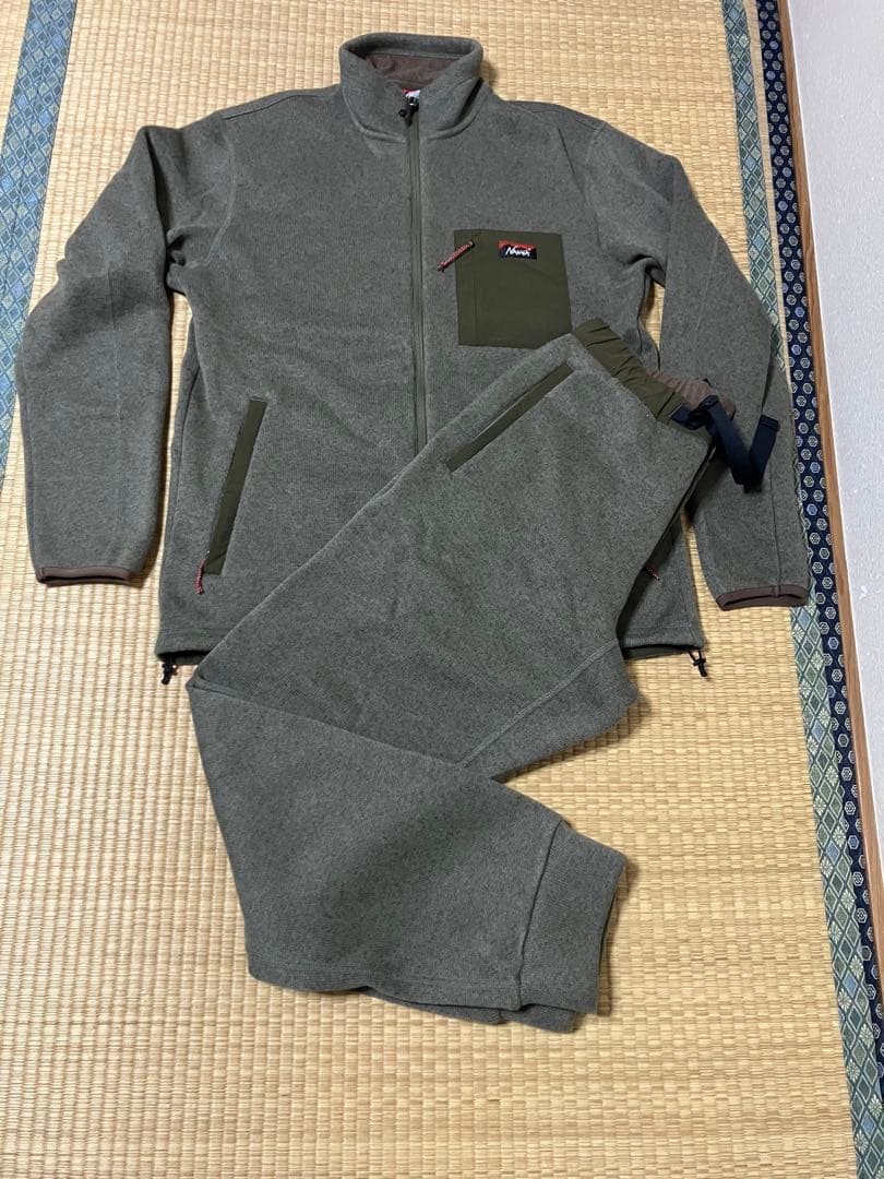 nanga ポーラテックフリース セットアップ　カーキ