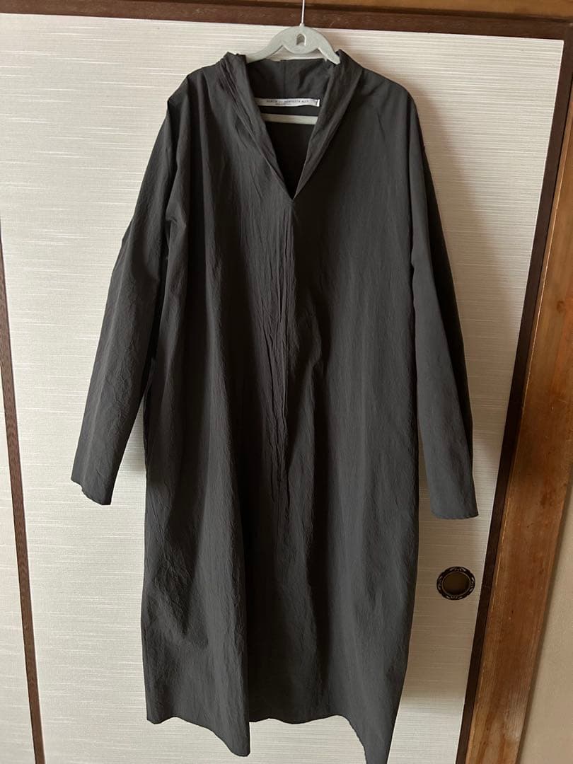 ALBUM DI FAMIGLITA グレー シャツワンピース