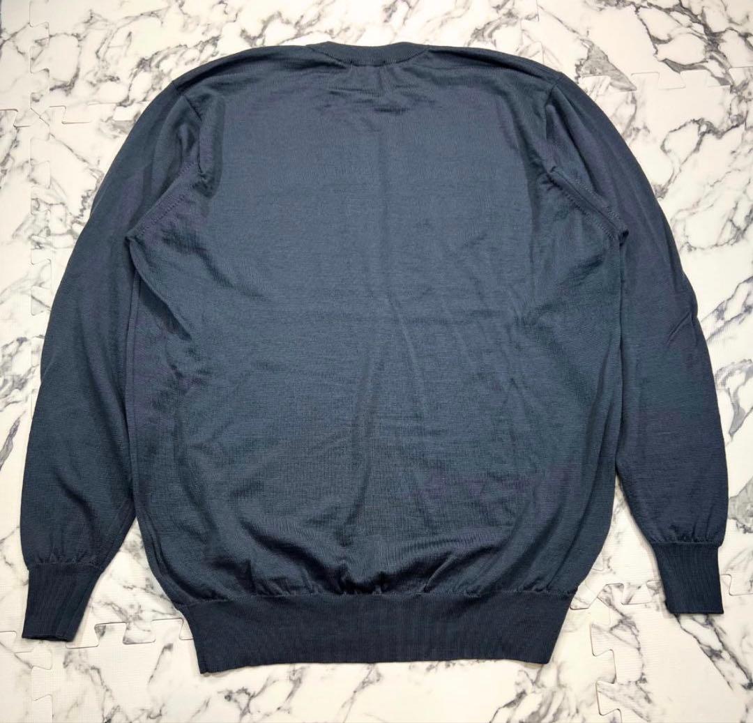 24G (M) John Smedley メリノウール100% グレー