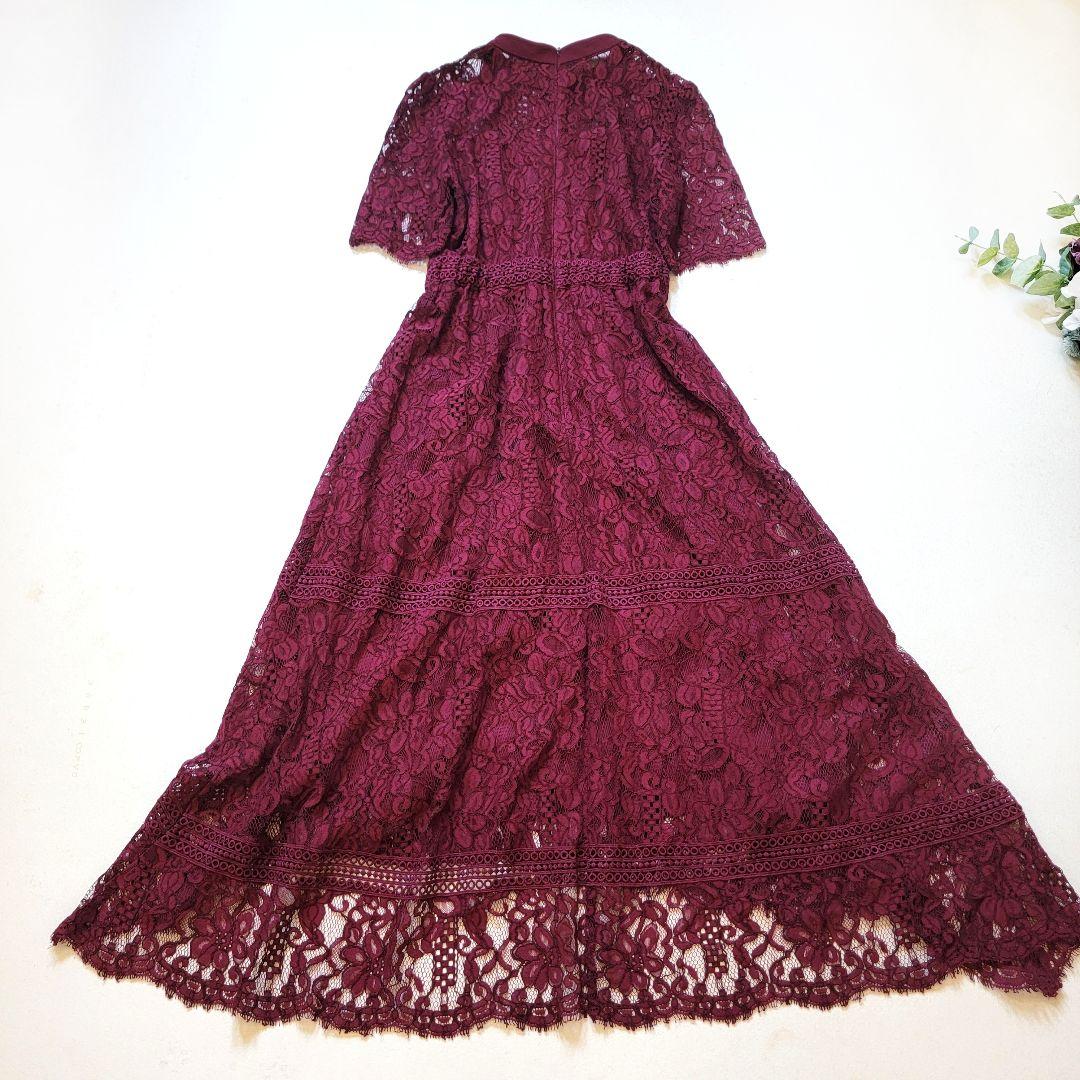 ドリードール/アサクラ●人気完売品♪ケミカルレース使いヘム裾ドレスワンピース