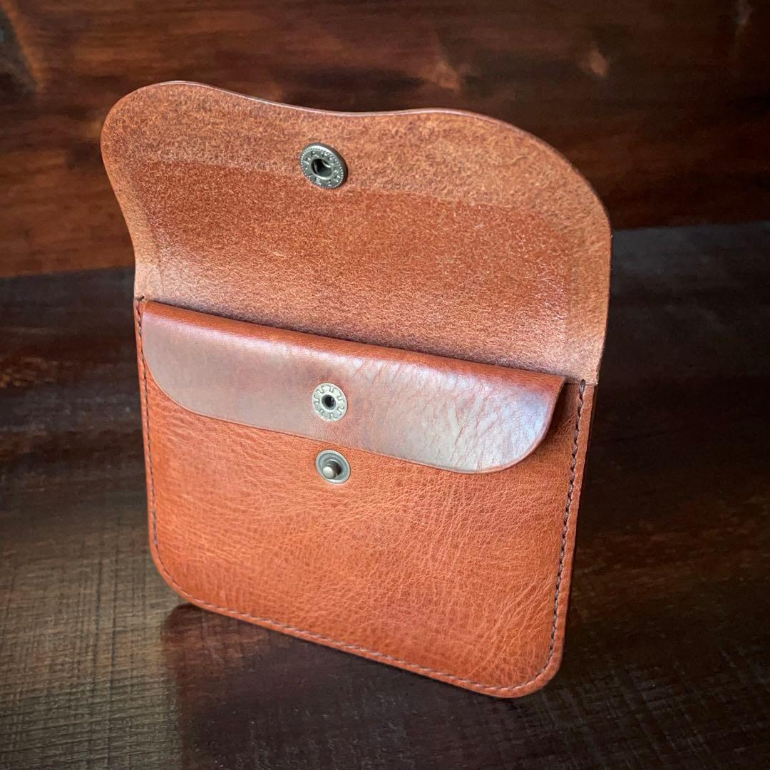 【U】フラップ付きポーチ＆ボックスポーチ（チョコ）2点セット