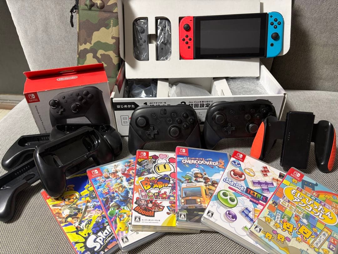 Nintendo Switch / プロコン2つ / ソフト6つ / セット売り
