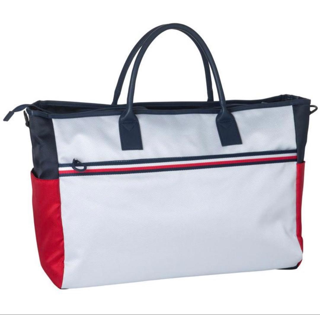 美品！トミーヒルフィガーゴルフ ミックスマテリアルトートバッグ　THMG1FB8