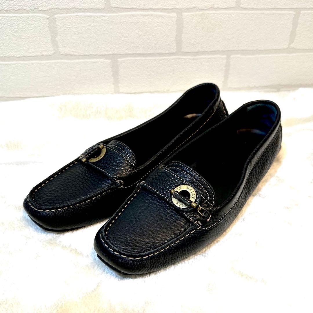 試着のみ Barry バリー 36 ブラックレザー ローファー