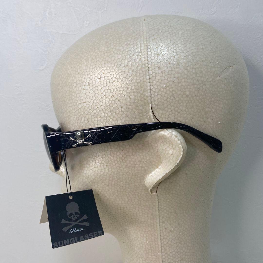 タグ付き✨ROEN スカルモチーフ ラウンド型 サングラス y2k 濃茶