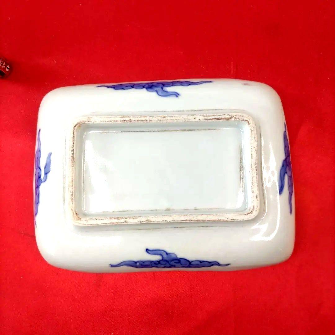 有田焼　伊万里焼　古伊万里　金彩　色絵　小皿　角皿　長角皿　5客セット