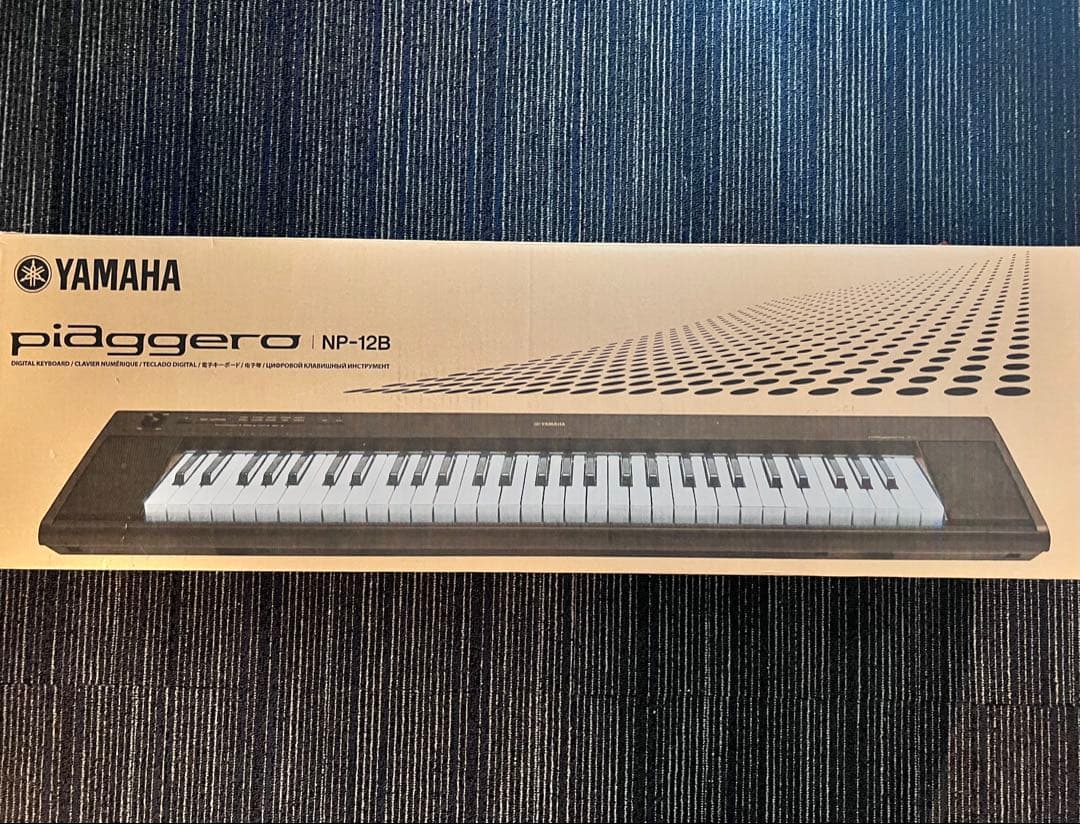 超美品！YAMAHA 電子キーボード piaggero ブラック NP-12B