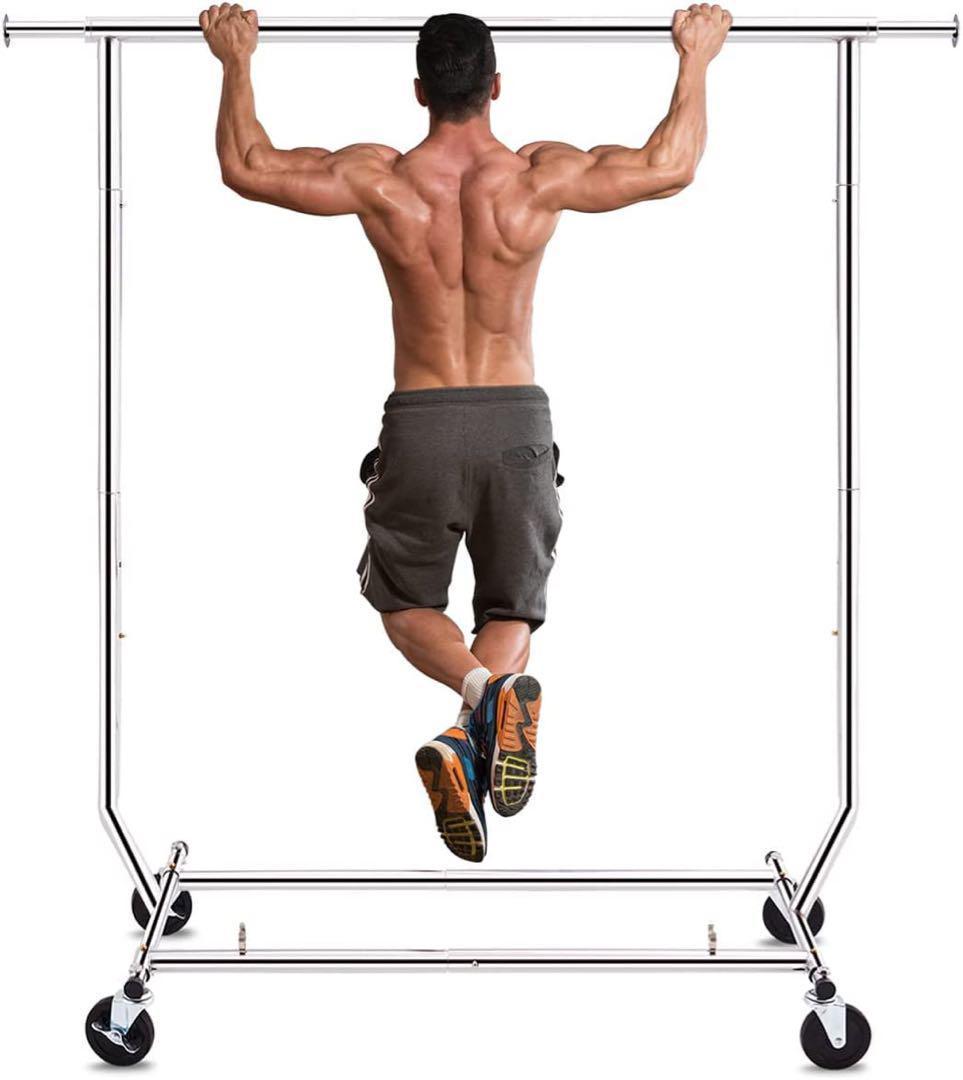 ハンガーラック　パイプハンガー　耐荷重200kg スタンド　伸縮　物干し　大容量