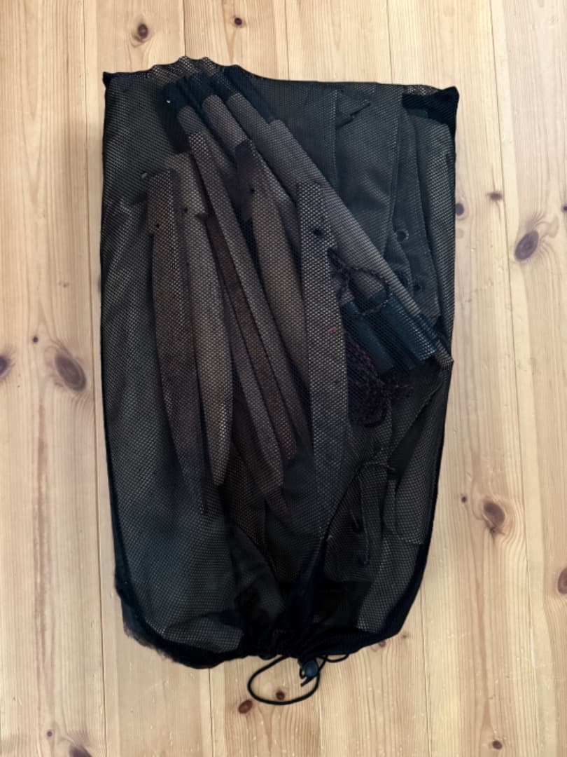 [週末限定値下げ］フランス軍幕　パップテント　木製ポール、ペグ付き