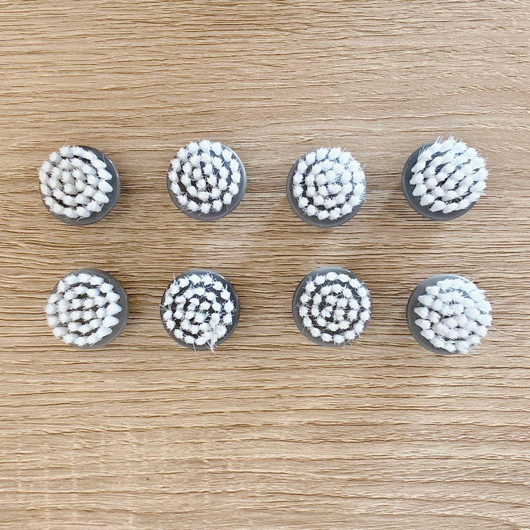 8個⭐️Youmay 洗顔用　白ブラシ 洗顔専用切り替えブラシ 顔専用ブラシ