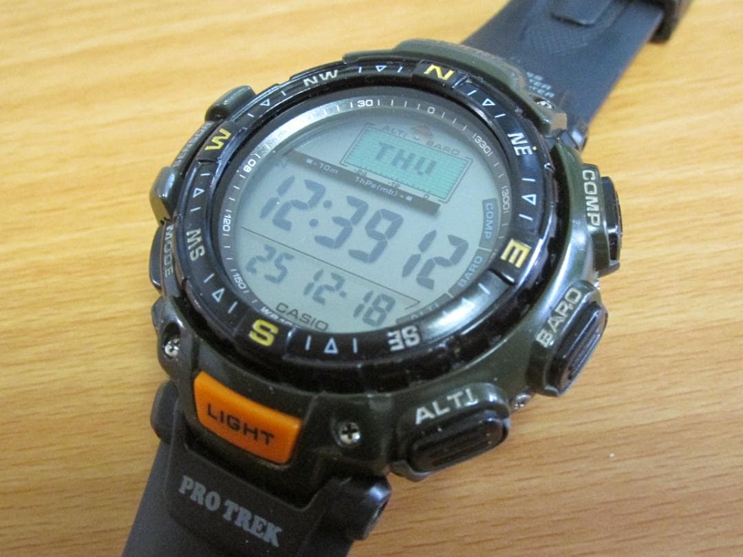 【動作良好】プロトレック　PRG-40 ㉒ アーミーグリーン